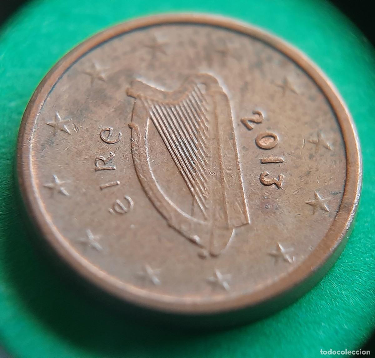 Monedas antiguas de Europa: (ERROR-IRLANDA)(2013) 1 C&Eacute;NTIMO CON ERROR. EXCESO DE METAL - Foto 12