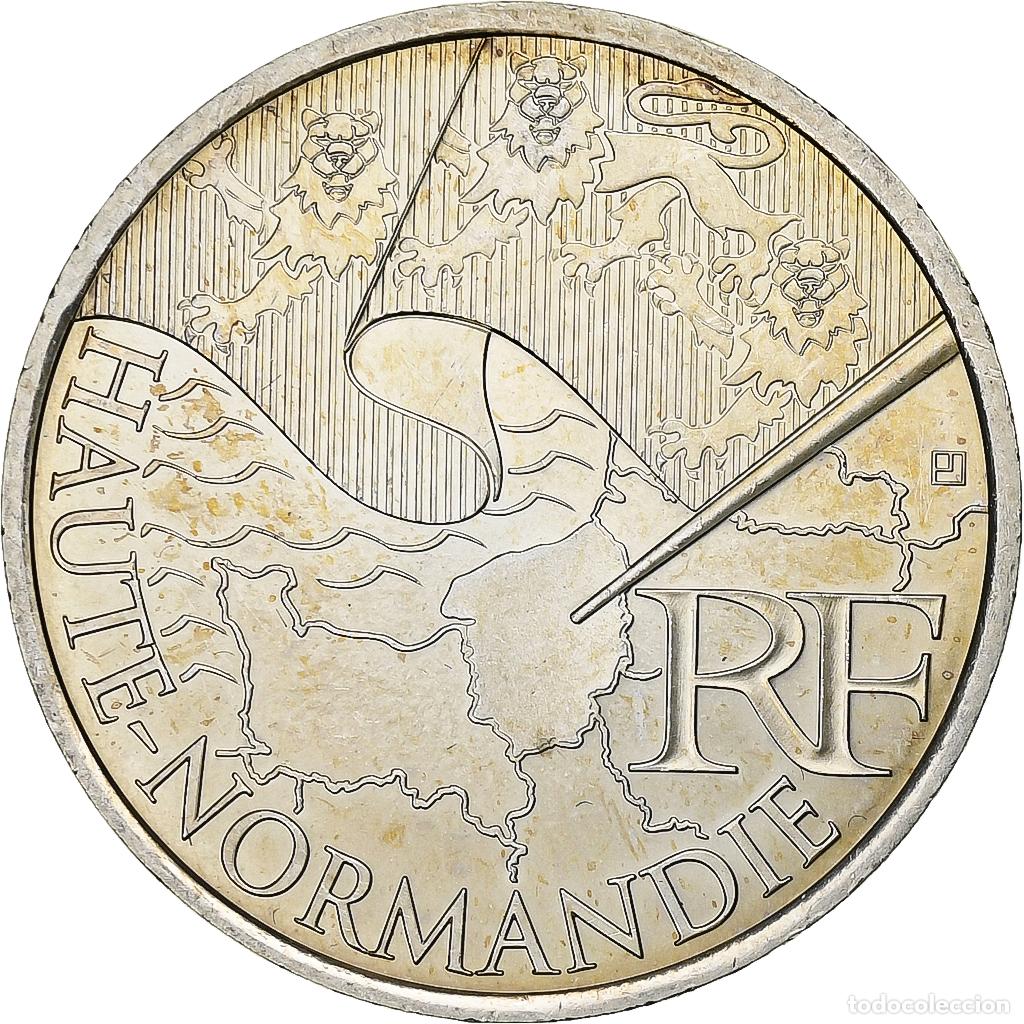 Monete antiche di Europa: [#1309247] Francia, 10 Euro, Haute-Normandie, 2010, Pessac, Plata, SC