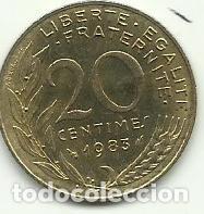 Moedas antigas da Europa: FRANCIA - 20 CENTIMES - 1983 - ALUMINIO-BRONCE - FOTOS