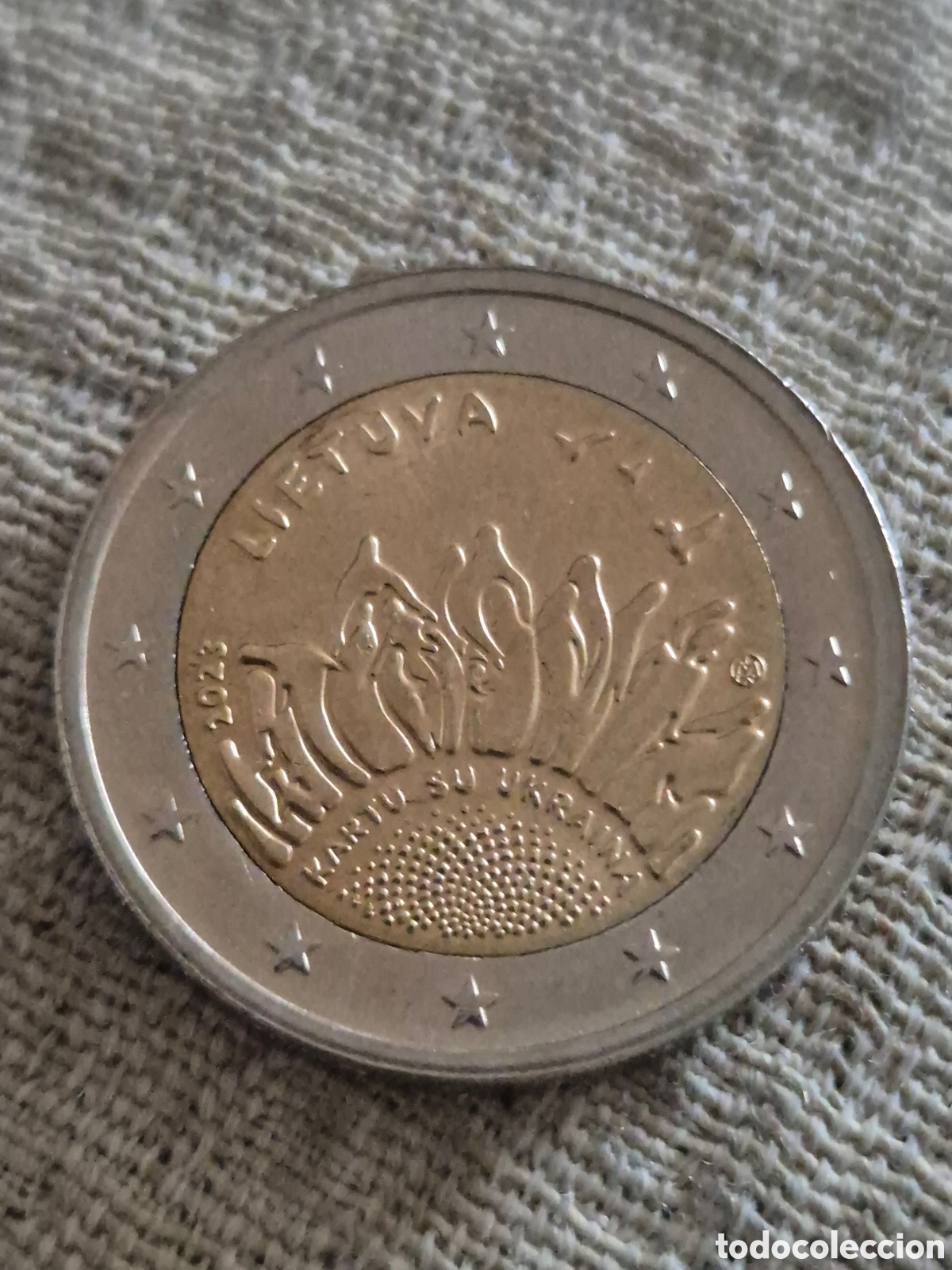 Alte M&uuml;nzen aus Europa: Moneda 2&euro; conmemorativa Lituania 2023