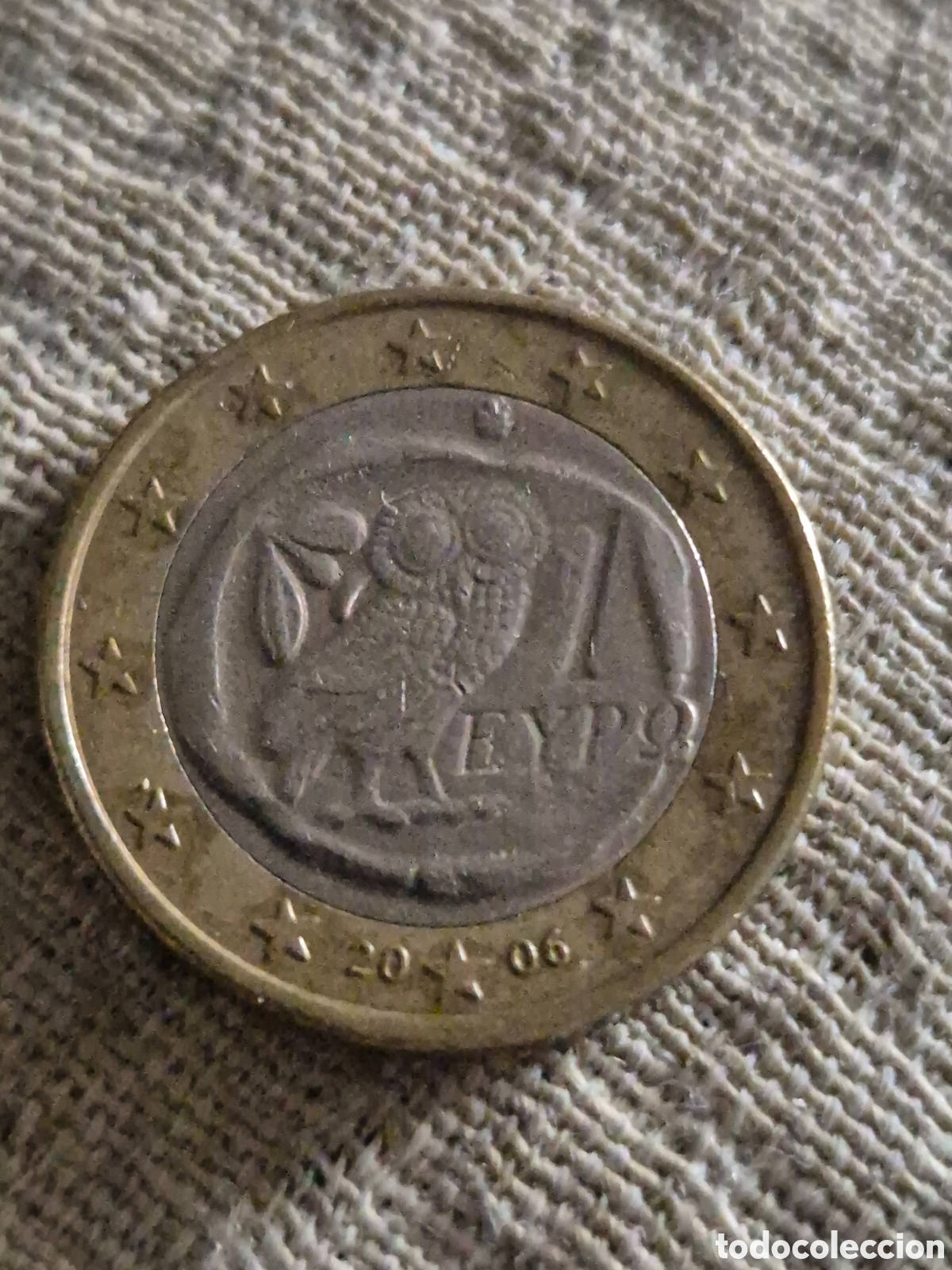 Moedas antigas da Europa: Moneda 1&euro; Grecia 2006