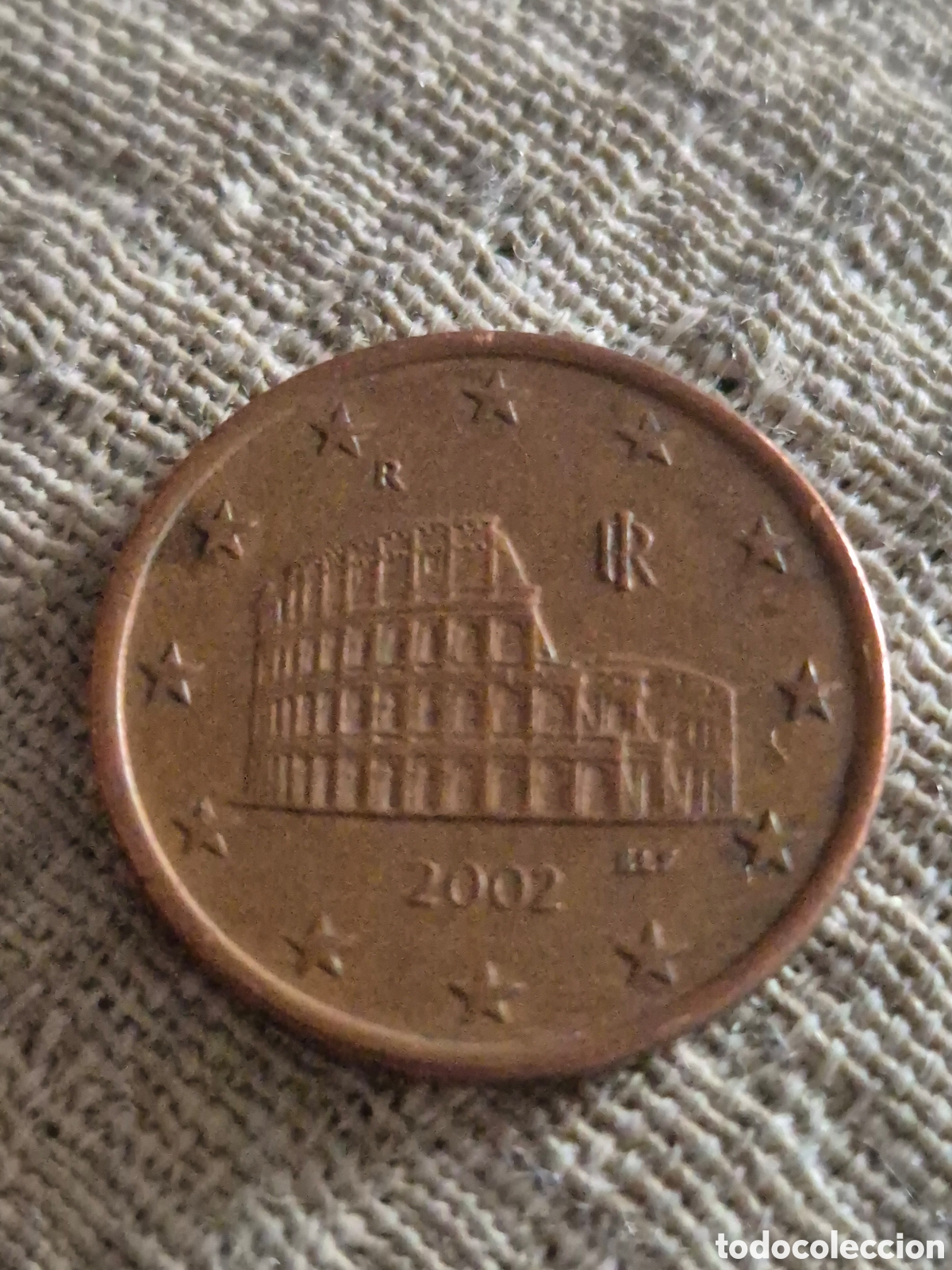 Monedas antiguas de Europa: Moneda 0'05&euro; Italia 2002