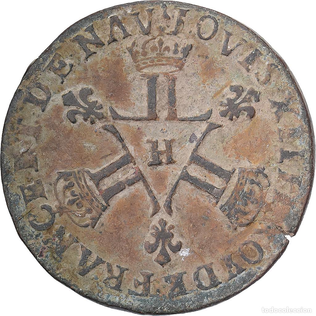 Monete antiche di Europa: [#1527000] Francia, Louis XIV, 6 Deniers, Six deniers dits &laquo;&nbsp;dardenne&nbsp;&raquo;, 1710, La