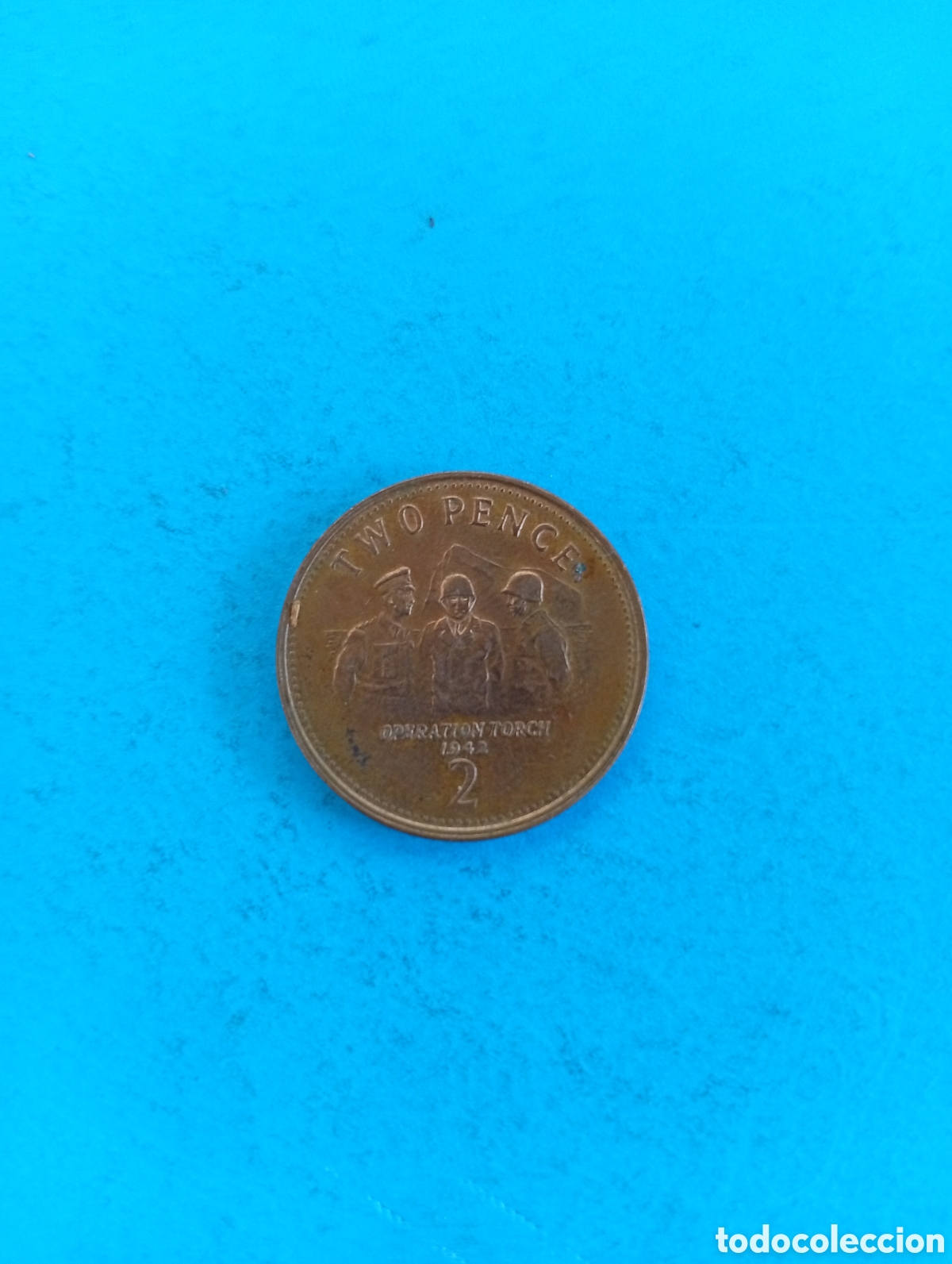 Monedas antiguas de Europa: 2 peniques de Gibraltar 2005