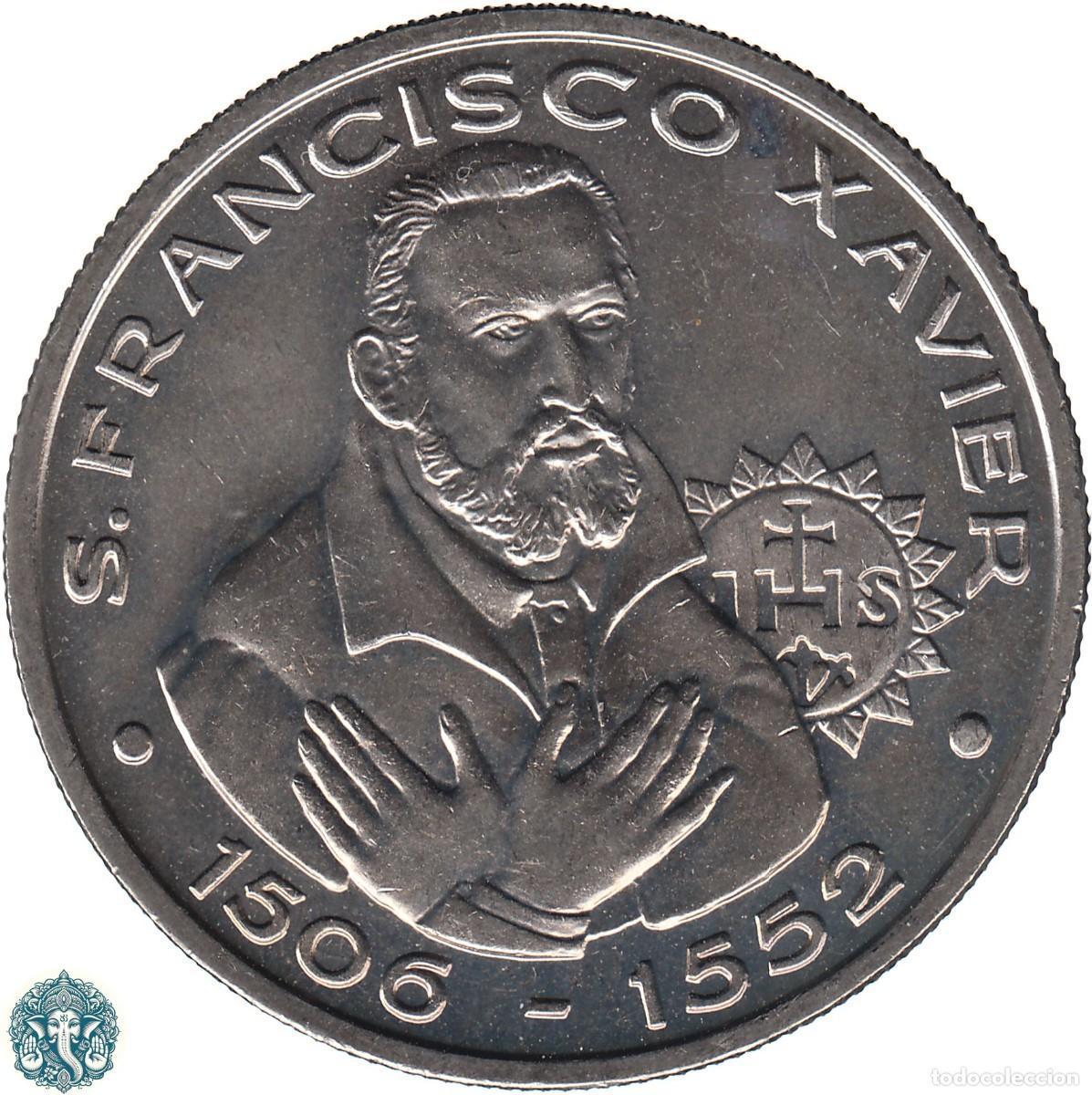 Monedas antiguas de Europa: PORTUGAL 200 Escudos 1997 445&ordm; aniversario Muerte de St. Francisco Javier KM#697