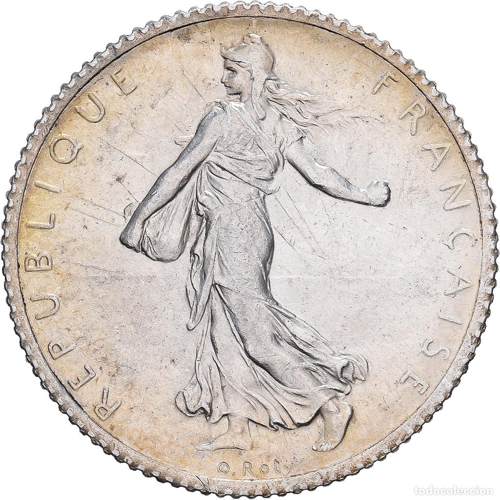 Monedas antiguas de Europa: [#1527310] Francia, Franc, Semeuse, 1917, Paris, Plata, EBC, Gadoury:467, KM:844.1