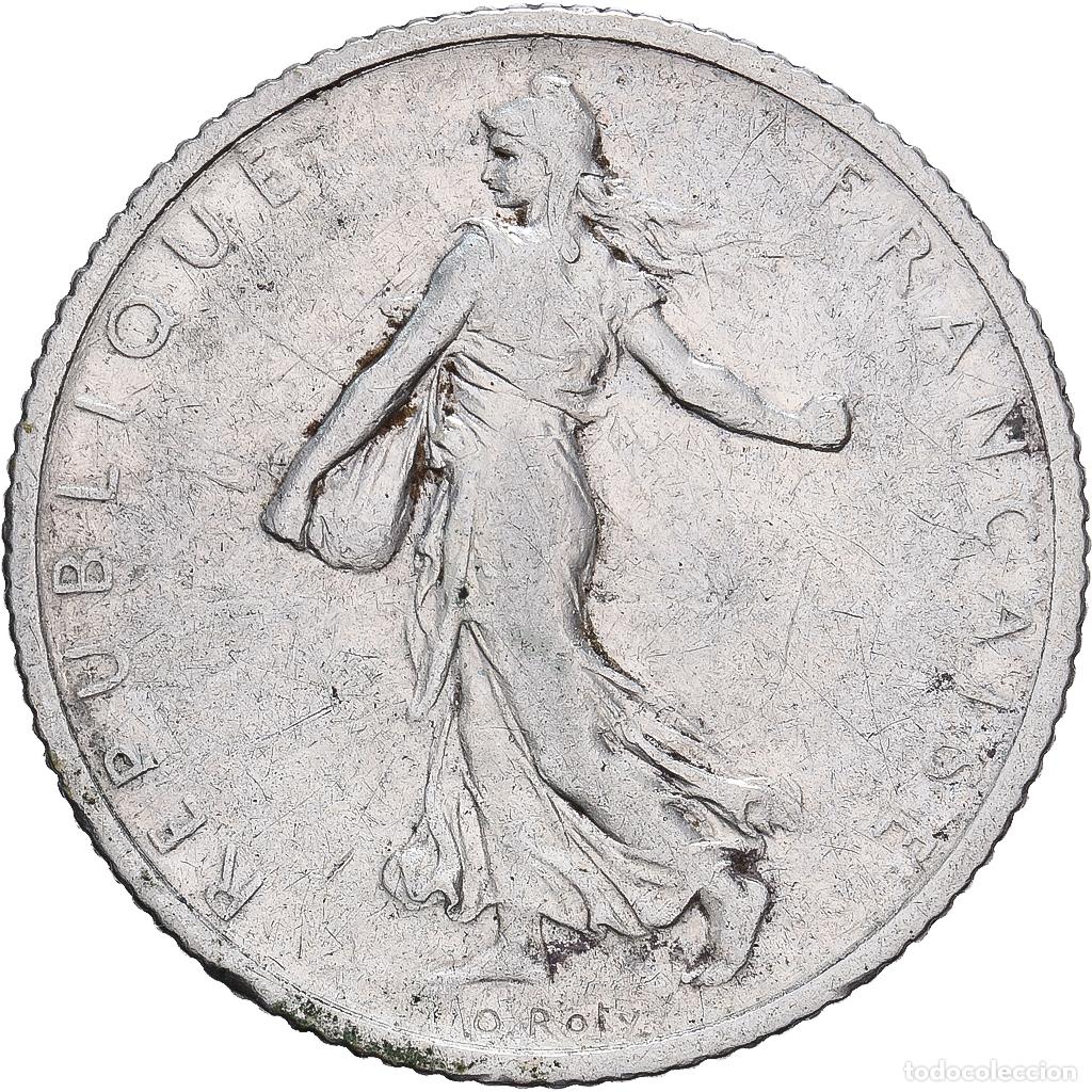 Monedas antiguas de Europa: [#1527316] Francia, Franc, Semeuse, 1912, Paris, Plata, MBC, Gadoury:467, KM:844.1