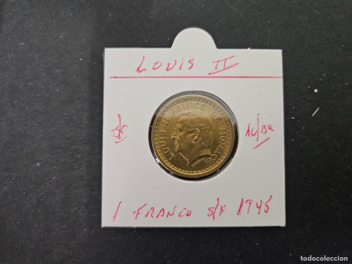 Monedas antiguas de Europa: MONACO 1 FRANCO 1945 S/C KM=120a (ALUMINIO-BRONCE)