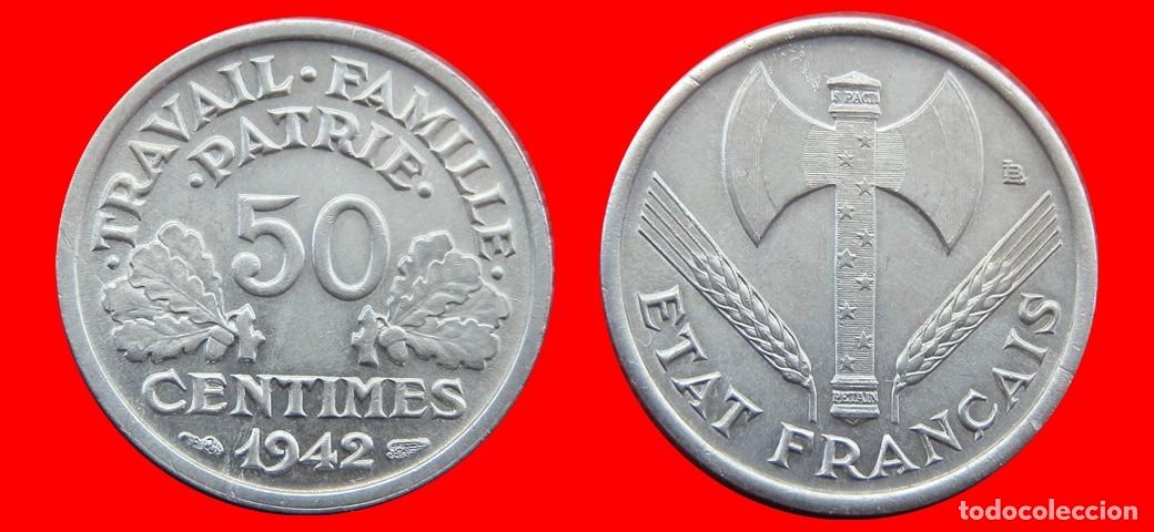 Monedas antiguas de Europa: 50 CENTIMOS 1942 ALUMINIO FRANCIA-139427