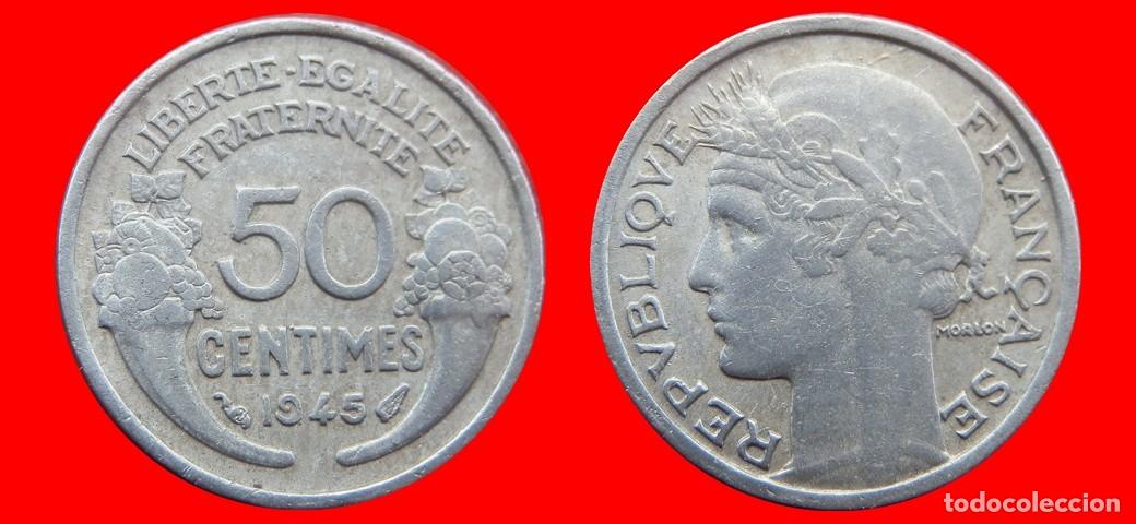 Monedas antiguas de Europa: 50 CENTIMOS 1945 ALUMINIO FRANCIA-139429