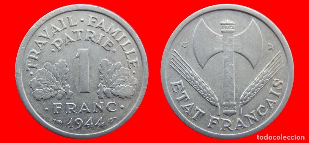 Monedas antiguas de Europa: 1 FRANCO 1944C ALUMINIO FRANCIA-139432