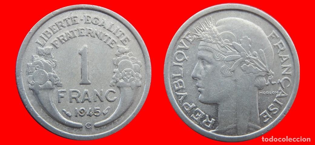 Monedas antiguas de Europa: 1 FRANCO 1945C ALUMINIO FRANCIA-139434