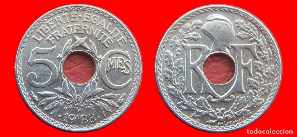 Monedas antiguas de Europa: 5 CENTMOS 1938 ACOTADA CON PUNTOS FRANCIA-139444