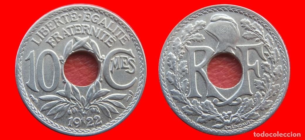 Monedas antiguas de Europa: 10 CENTMOS 1922 FRANCIA-139446