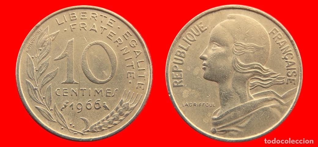 Monete antiche di Europa: 10 CENTMOS 1966 FRANCIA-139447