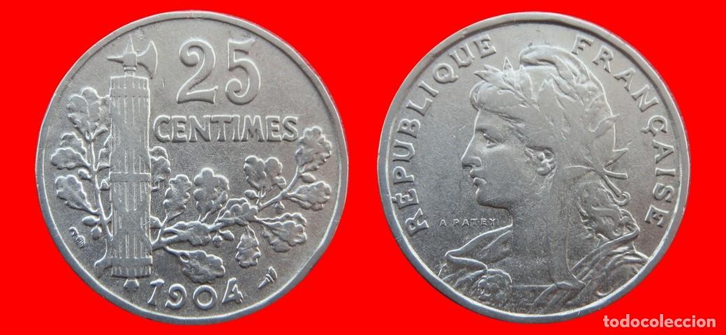 Monete antiche di Europa: 25 CENTMOS 1904 FRANCIA-139449