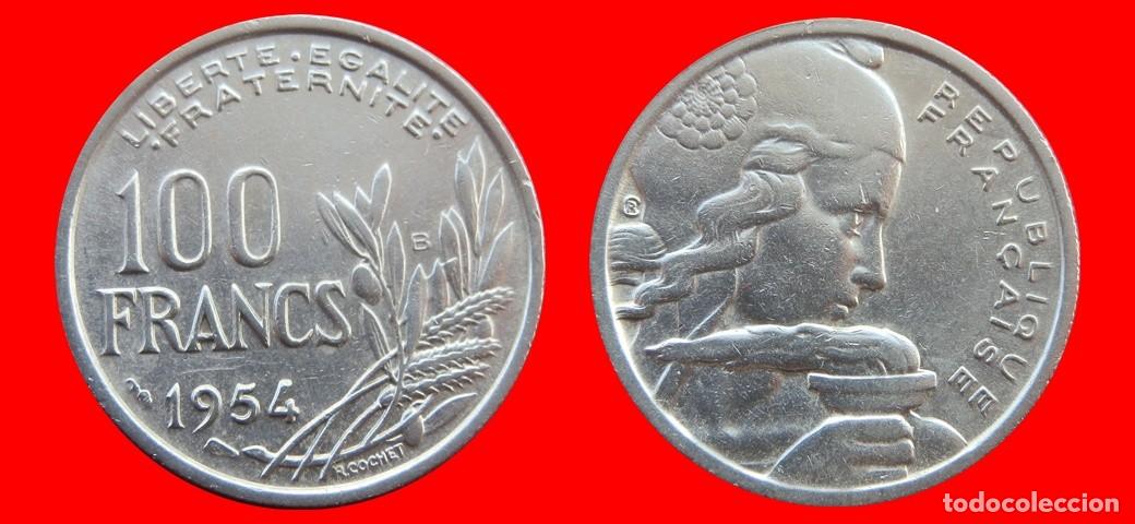 Monete antiche di Europa: 100 FRANCOS 1954B FRANCIA-139474