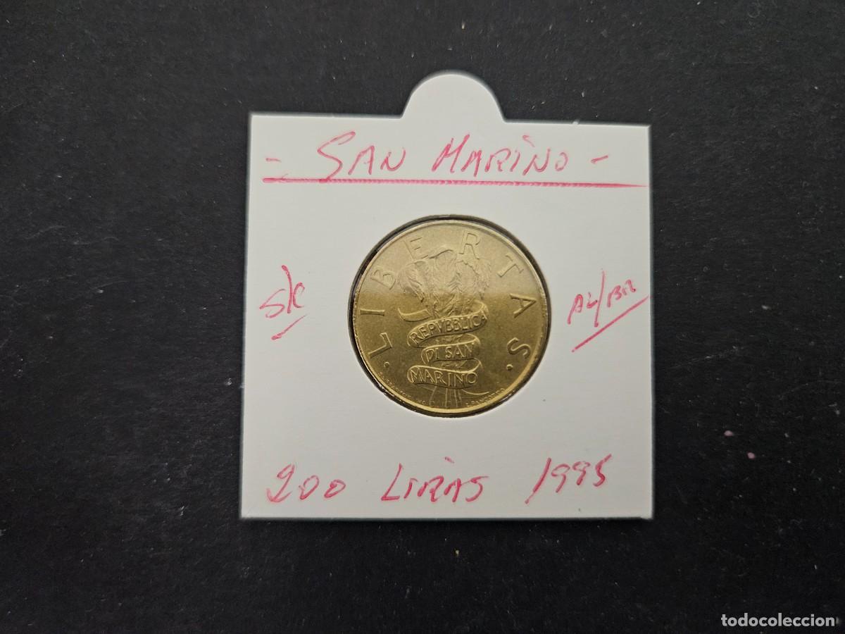 Alte M&uuml;nzen aus Europa: SAN MARINO 200 LIRAS 1995 S/C KM=329 (ALUMINIO-BRONCE)