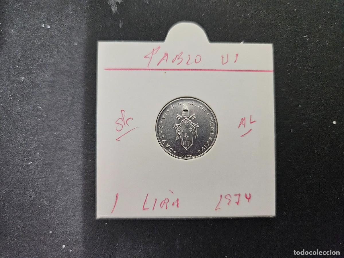 Alte M&uuml;nzen aus Europa: VATICANO 1 LIRA 1974 S/C KM=116 (ALUMINIO) PABLO VI-F.A.O.