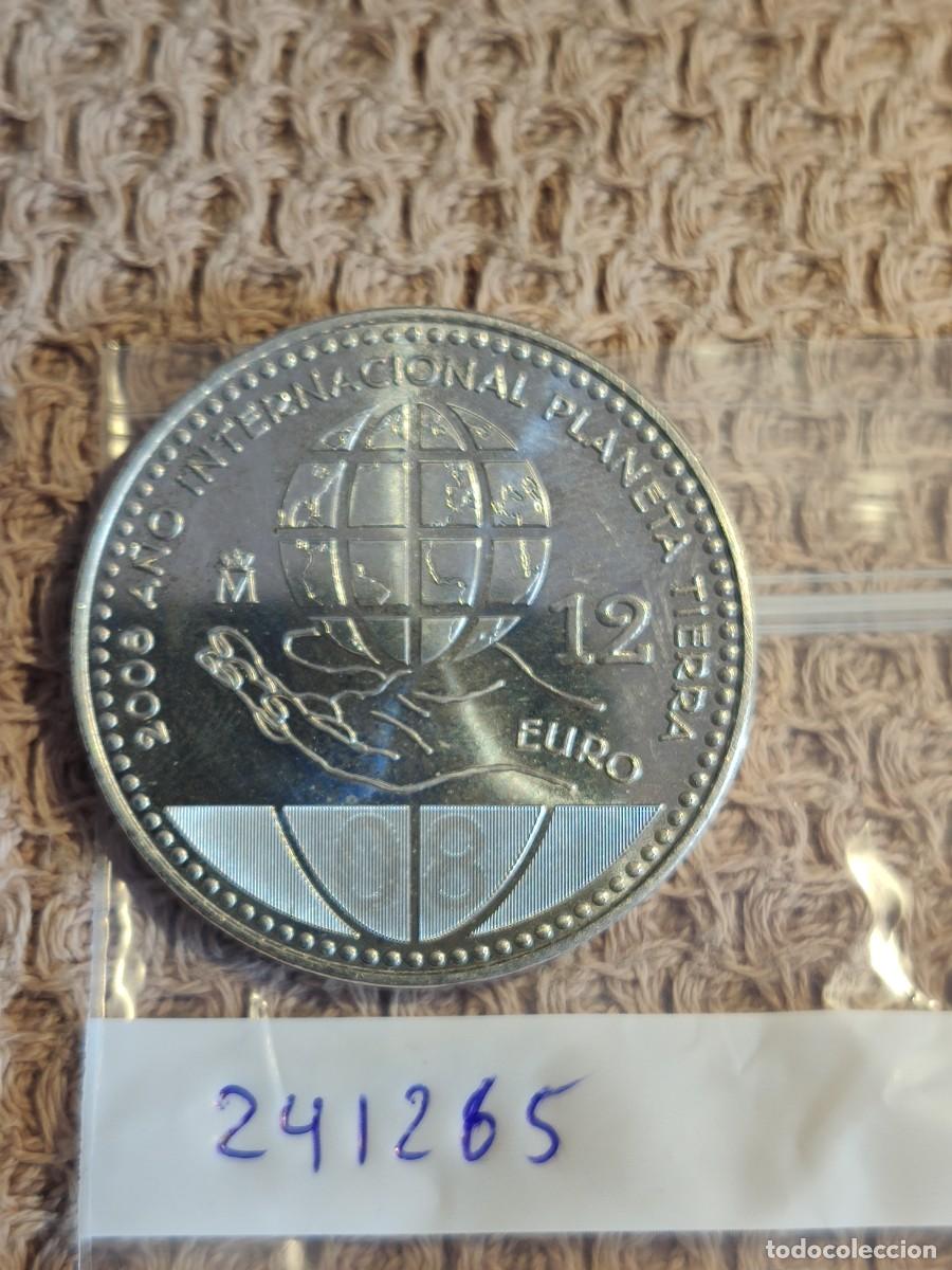 Monedas antiguas de Europa: Moneda oficial espa&ntilde;ola de 12 euros &ndash; CRIST&Oacute;BAL COL&Oacute;N (2008), acu&ntilde;ada en plata de ley 925