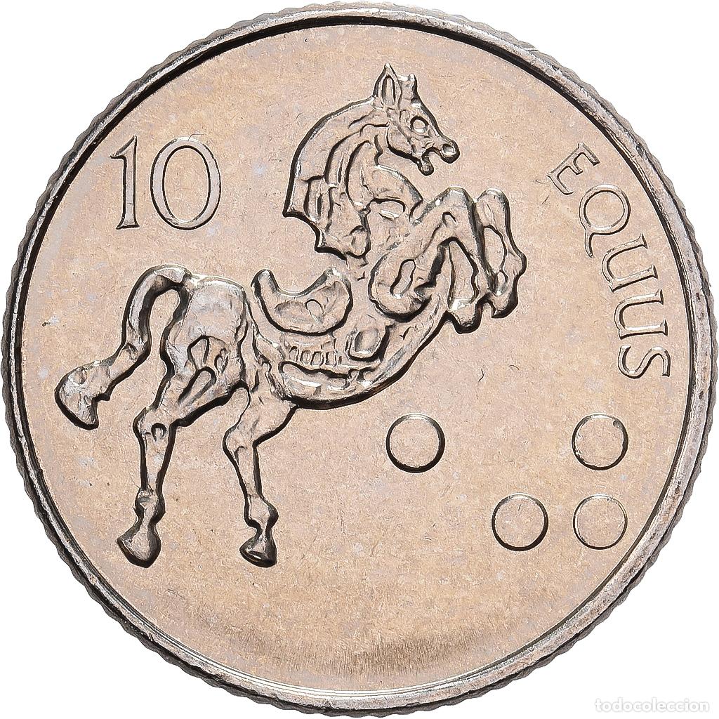 Moedas antigas da Europa: [#1527540] Moneda, Eslovenia, 10 Tolarjev, 2005, SC, Cobre - n&iacute;quel, KM:41