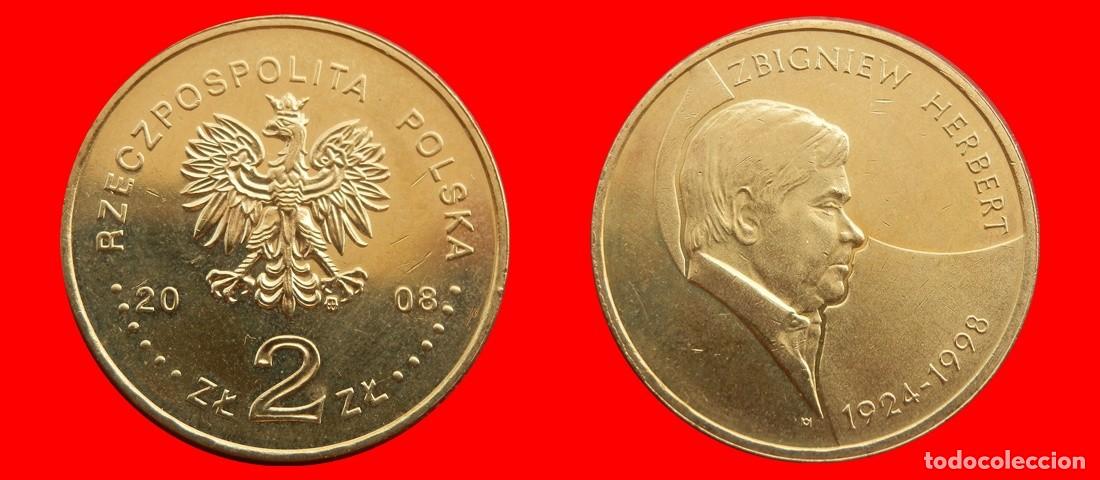 Old Coins of Europe: 2 ZLOTE ZLOTY 2008 SIN CIRCULAR POLONIA-2988SC