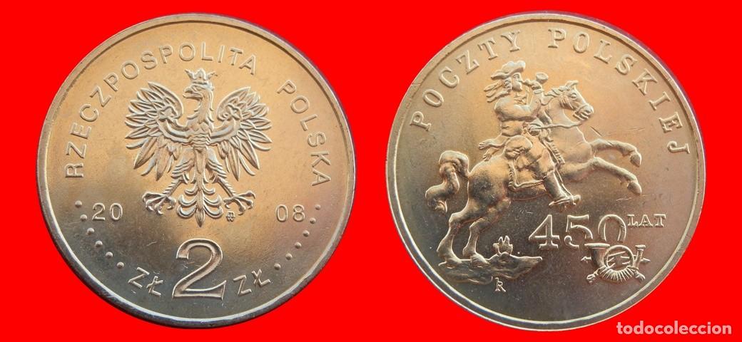 Old Coins of Europe: 2 ZLOTE ZLOTY 2008 POSTAL SIN CIRCULAR POLONIA-2544SC