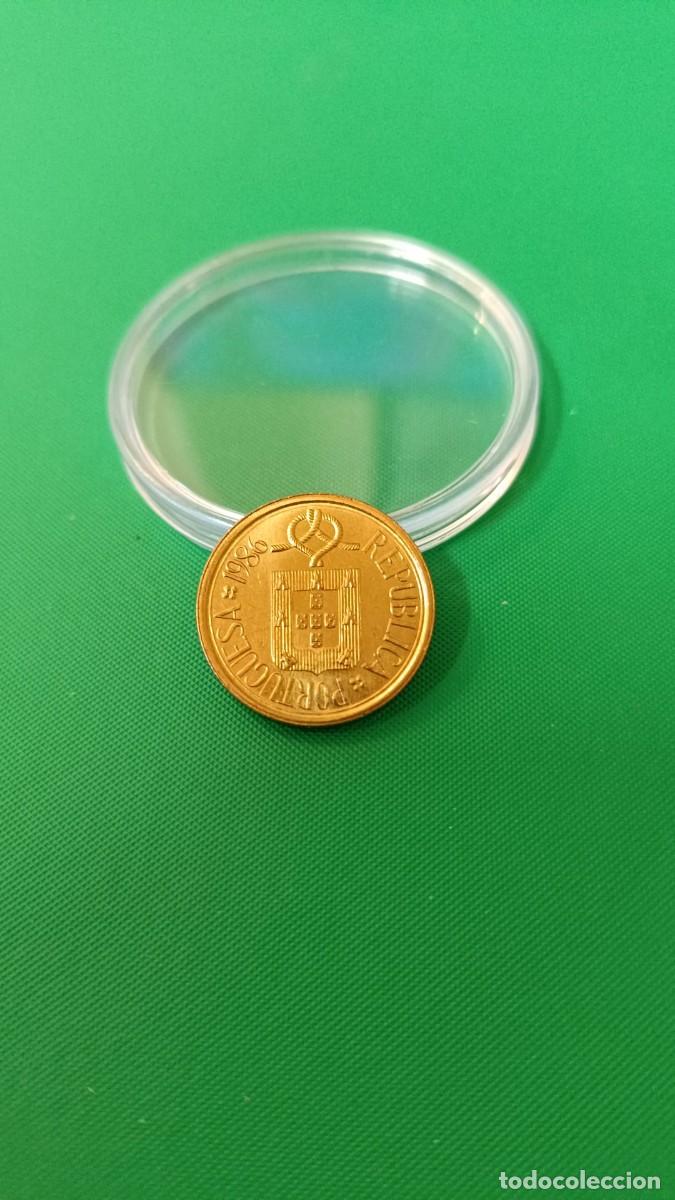 Old Coins of Europe: PORTUGAL-MONEDA 5 ESCUDOS-1986-EBC