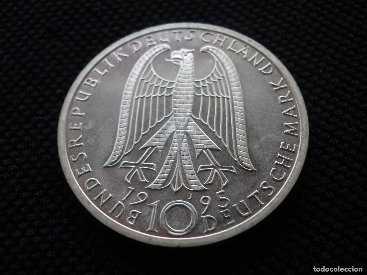 Monete antiche di Europa: MONEDA DE PLATA DE ALEMANIA DE 10 MARCOS,A&Ntilde;O 1995.