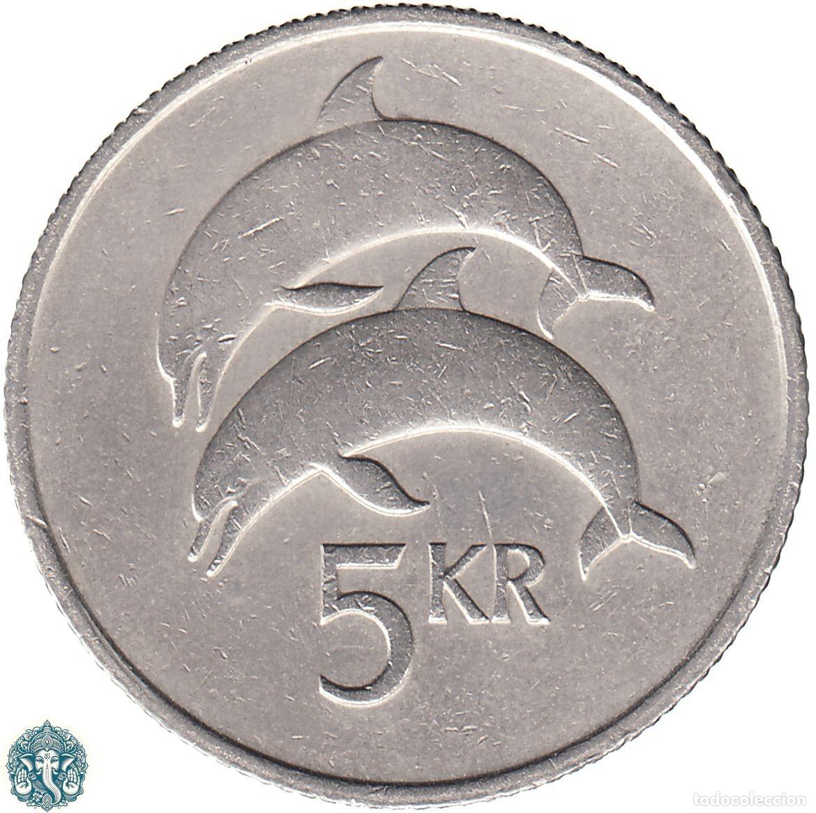 Monete antiche di Europa: ISLANDIA 5 Coronas 1981 KM#28