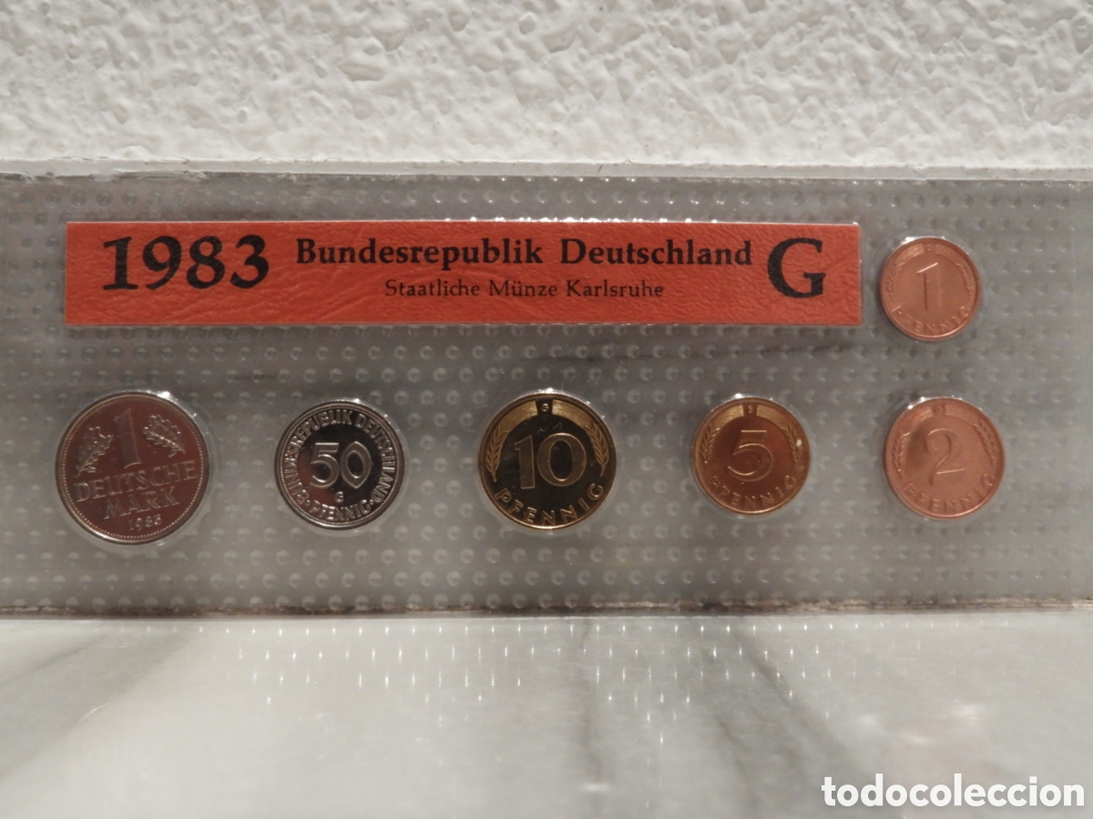 Old Coins of Europe: SET MONEDAS ALEMANIA 1983 - KARLSRUHE