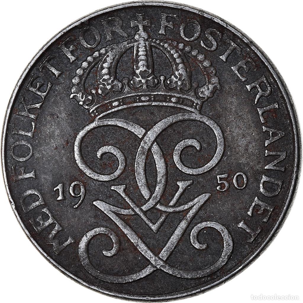 Alte M&uuml;nzen aus Europa: [#764513] Moneda, Suecia, Gustaf V, Ore, 1950, MBC, Hierro, KM:810
