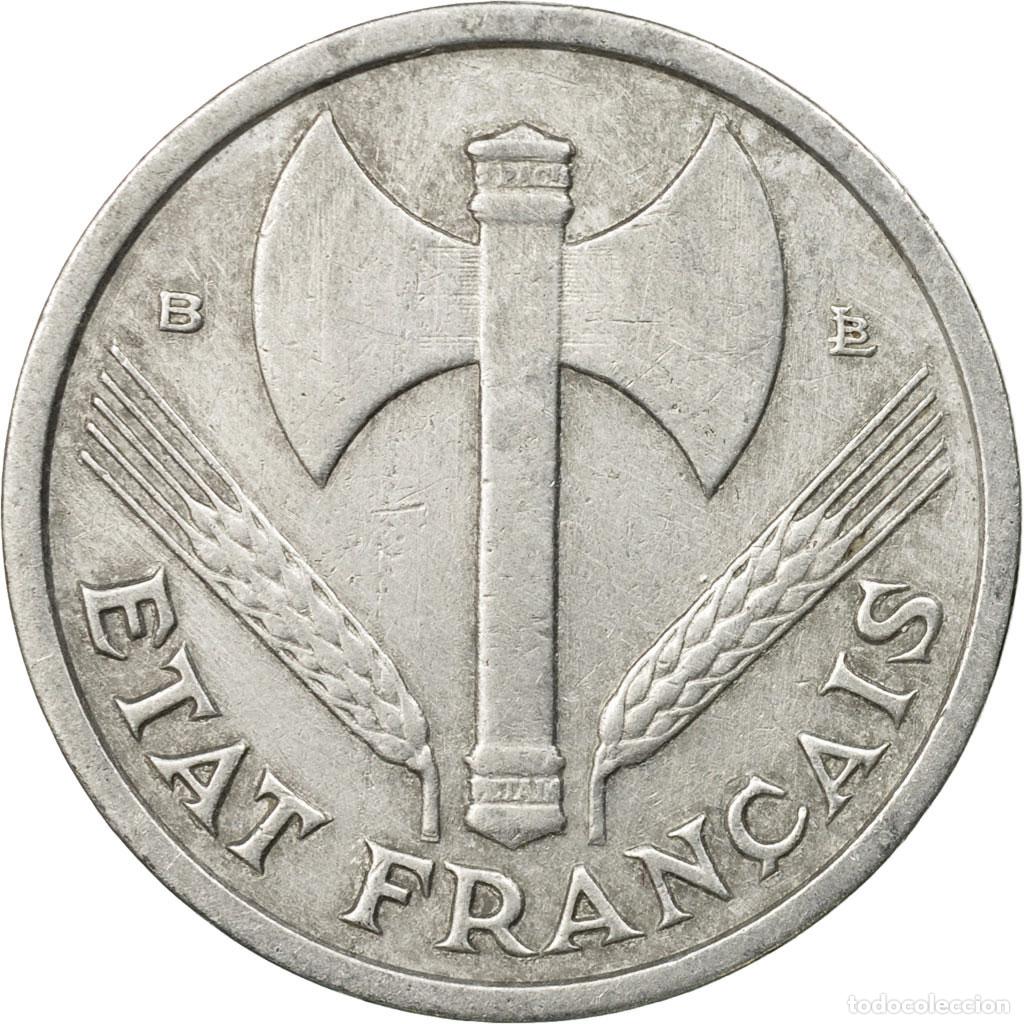 Monete antiche di Europa: [#445216] Moneda, Francia, Bazor, Franc, 1944, Rouen, MBC, Aluminio, KM:902.2, Gadoury:471