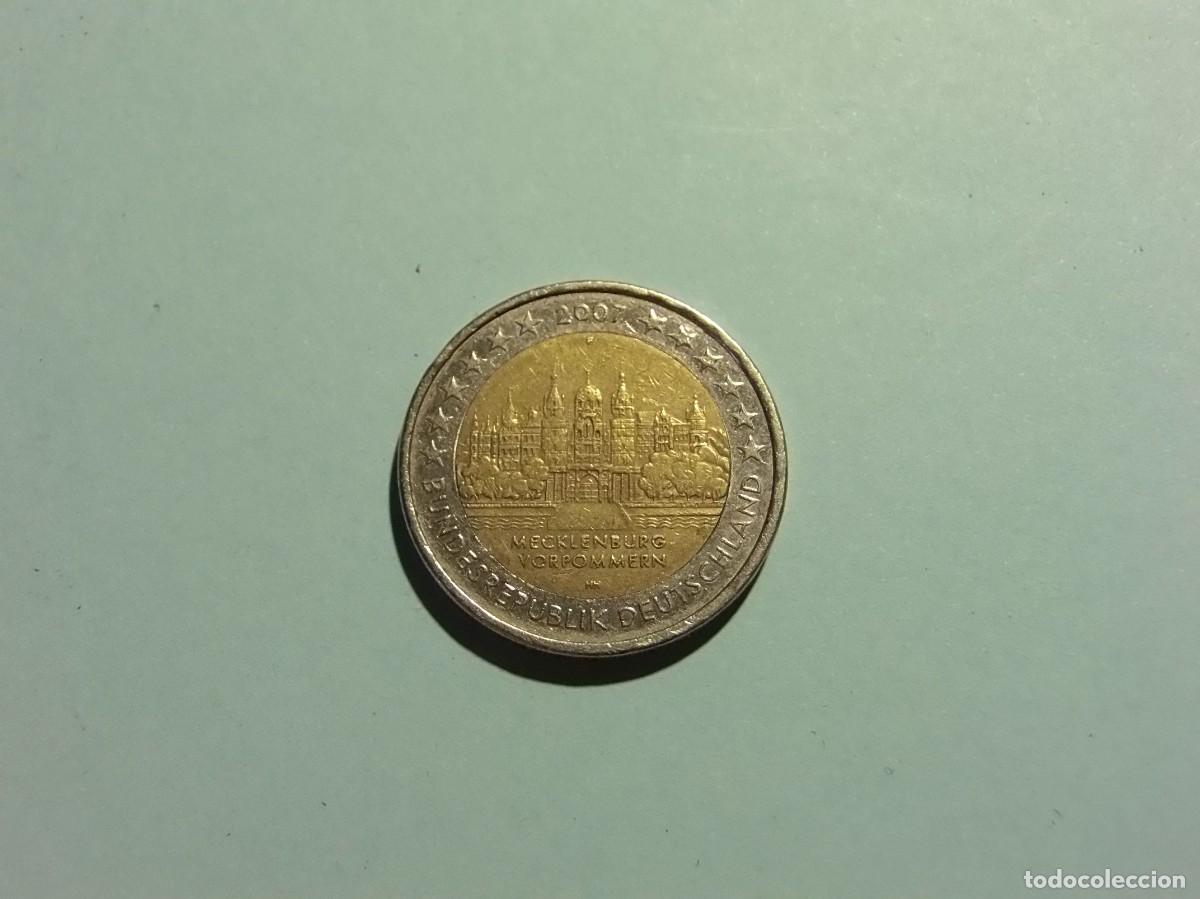 Old Coins of Europe: ALEMANIA 2 EUROS 2007 - MECKLENBURG-VORPOMMERN - PALACIO DE SCHWERIN - CECA F - BC.