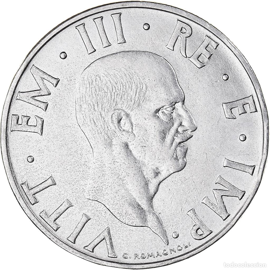 Monete antiche di Europa: [#1034740] Moneda, Italia, Vittorio Emanuele III, 2 Lire, 1939, Rome, MBC+, Acero