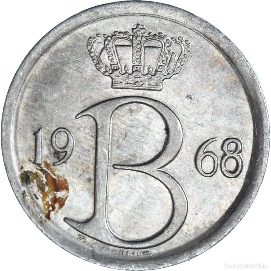 Monete antiche di Europa: [#1142101] Moneda, B&eacute;lgica, 25 Centimes, 1968, Brussels, BC+, Cobre - n&iacute;quel, KM:153.1