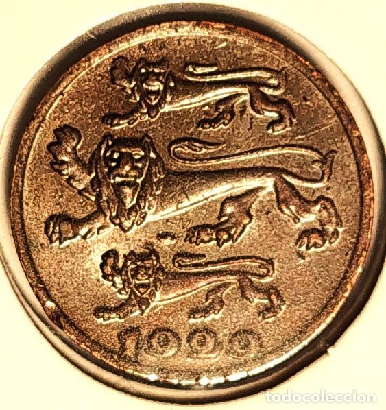 Monete antiche di Europa: ESTONIA (1928-1940) - 1 SENTI 1929 - PRIMERA REPUBLICA - B - 1,90 GR. BRONCE - DIAMETRO 16 mm - MB