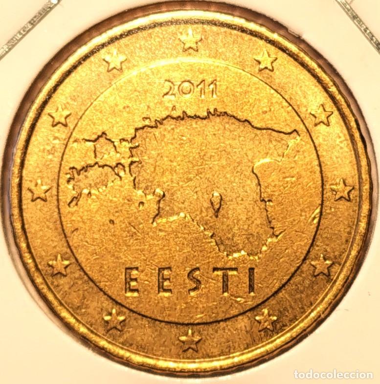 Alte M&uuml;nzen aus Europa: ESTONIA (2011-) - 50 C&Egrave;NTIMOS 2011 - A - 7,80 GR. ORO NORDICO - DIAMETRO 24,25 mm - MB - KM#66