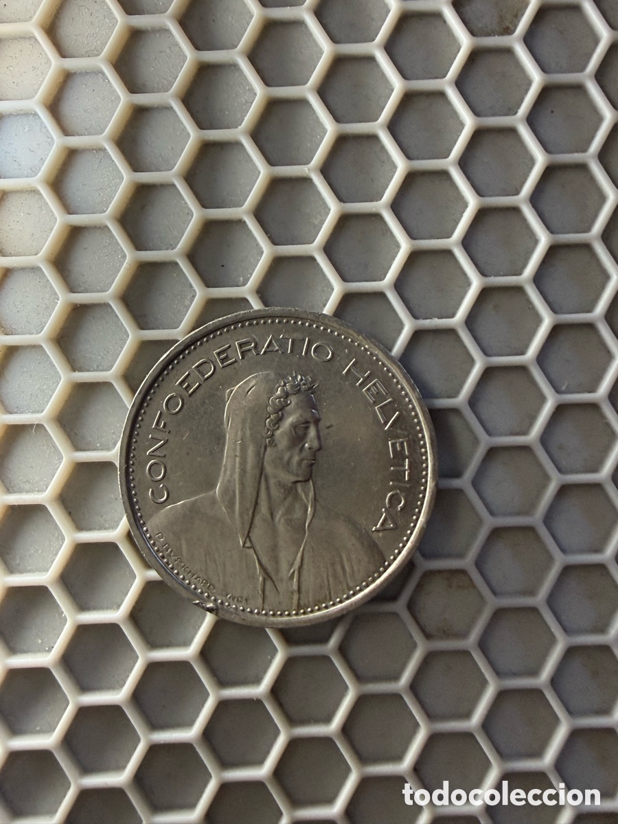 Monedas antiguas de Europa: Suiza 5 Francos 1975 Patrimonio UNC KM#53 Helvetia