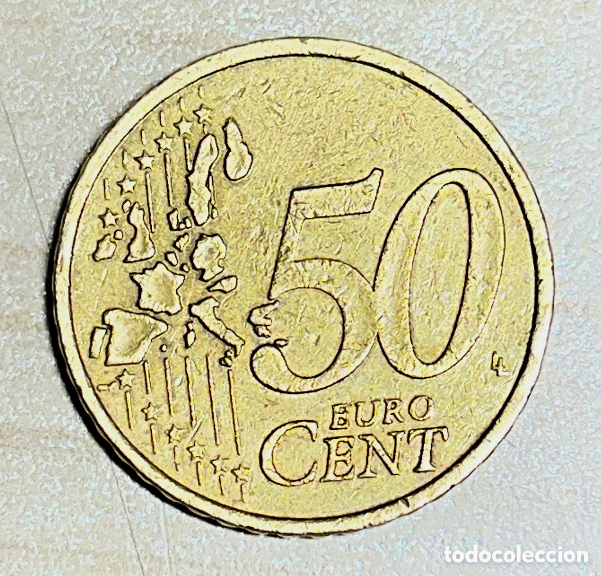 Monedas antiguas de Europa: Moneda 50 c&eacute;ntimos RF 2001 - Foto 2