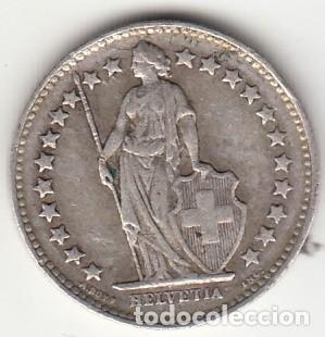 Monete antiche di Europa: SUIZA - MONEDA DE 1/2 FRANCO DE PLATA DE 1945