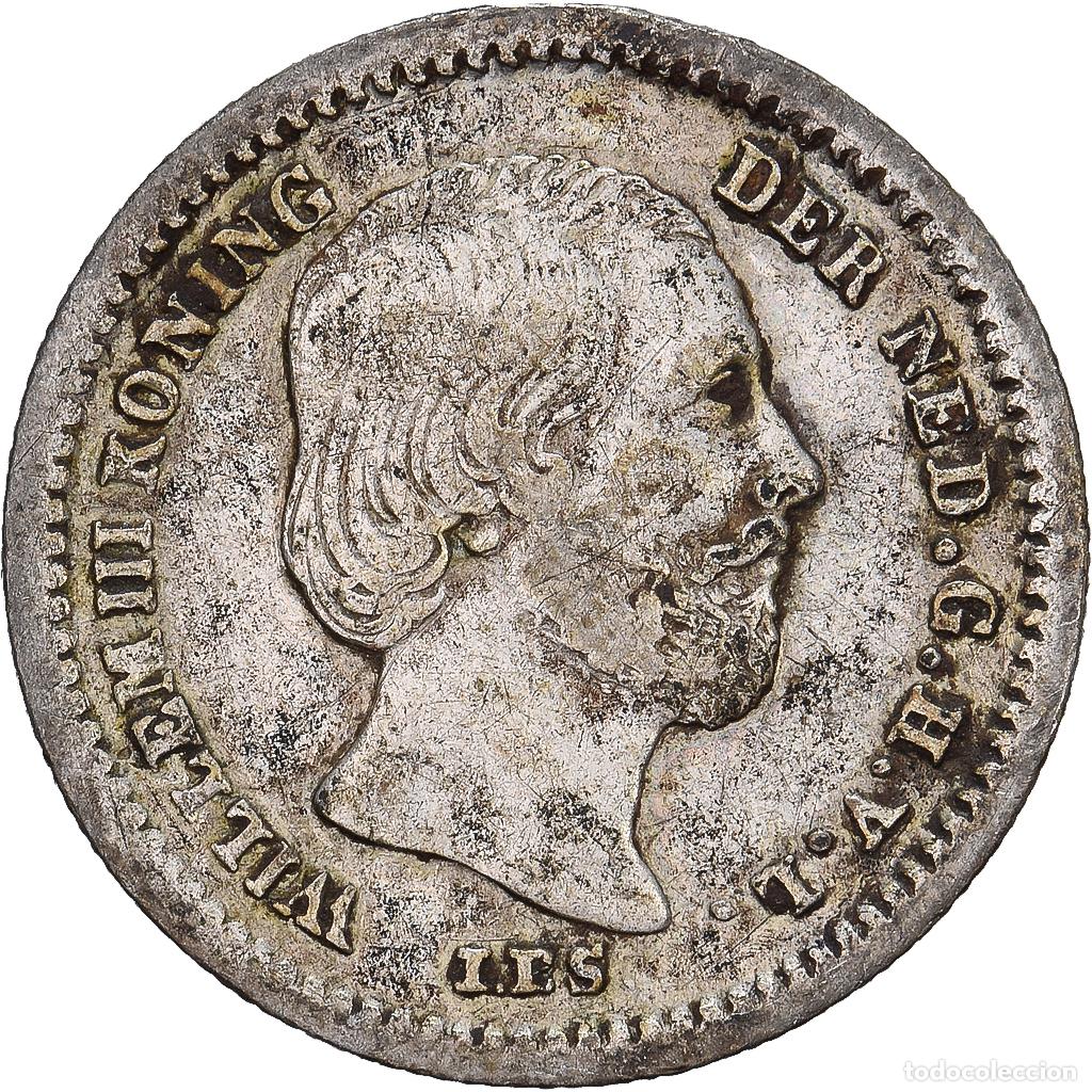 Monete antiche di Europa: [#1509627] Pa&iacute;ses Bajos, Willem III, 5 Cents, 1850, Utrecht, Plata, BC+