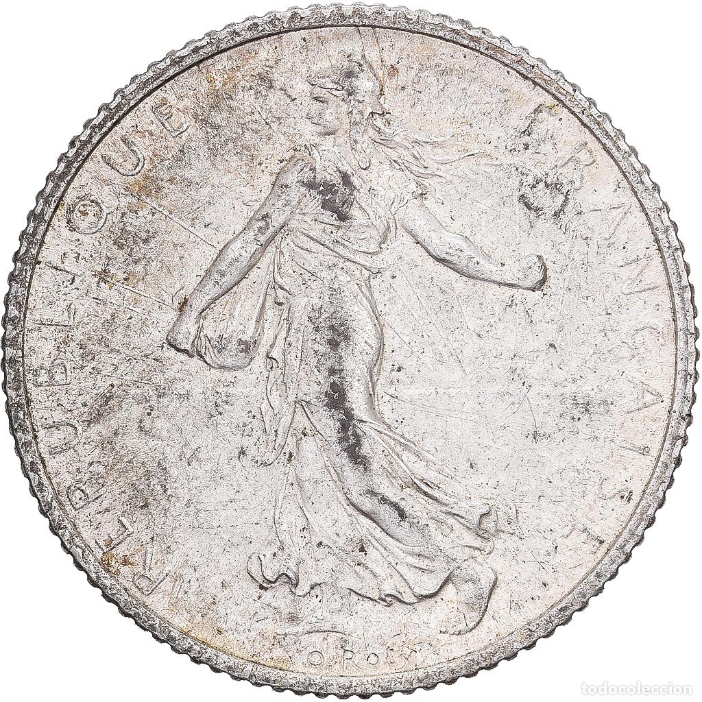 Moedas antigas da Europa: [#1550009] Francia, Franc, Semeuse, 1915, Paris, Plata, MBC, Gadoury:467, KM:844.1