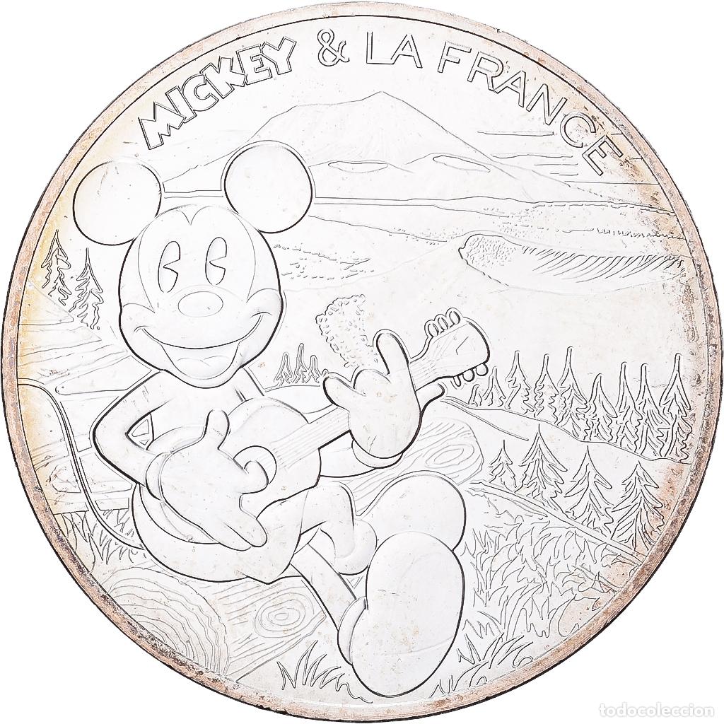 Moedas antigas da Europa: [#1512400] Francia, 10 Euro, Mickey en Auvergne-Ode aux Volcans., 2018, Monnaie de Paris
