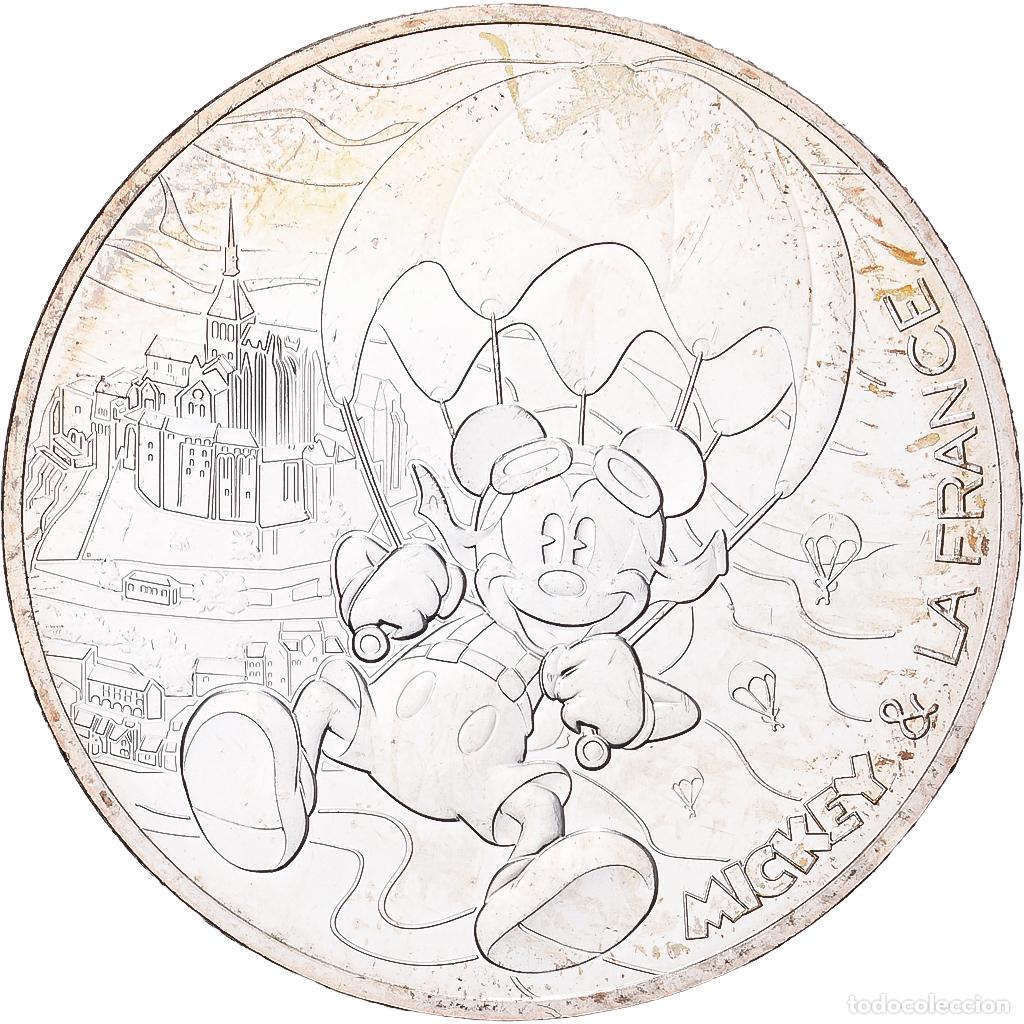 Monedas antiguas de Europa: [#1512404] Francia, 10 Euro, Mickey Libre comme l'air., 2018, Monnaie de Paris, Plata
