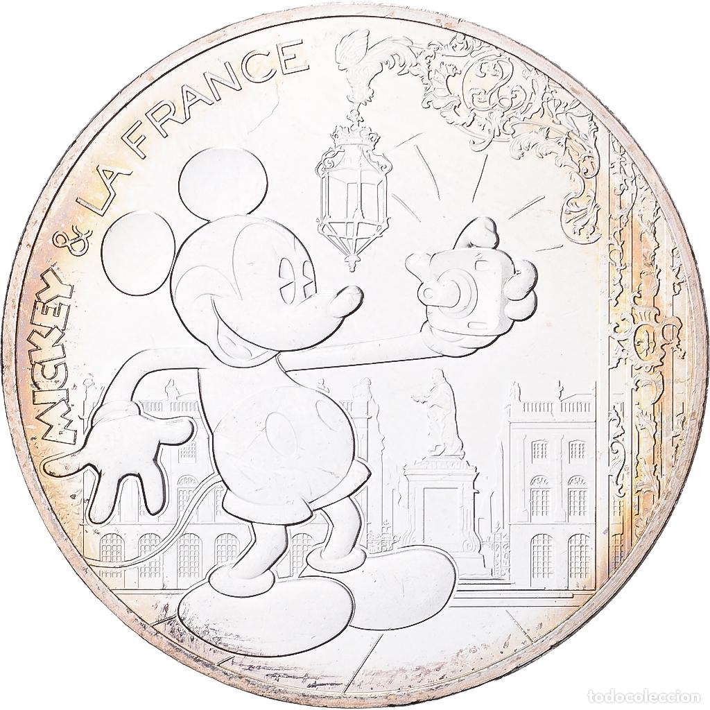 Moedas antigas da Europa: [#1512405] Francia, 10 Euro, Mickey & la France - Dans la place, 2018, Monnaie de Paris