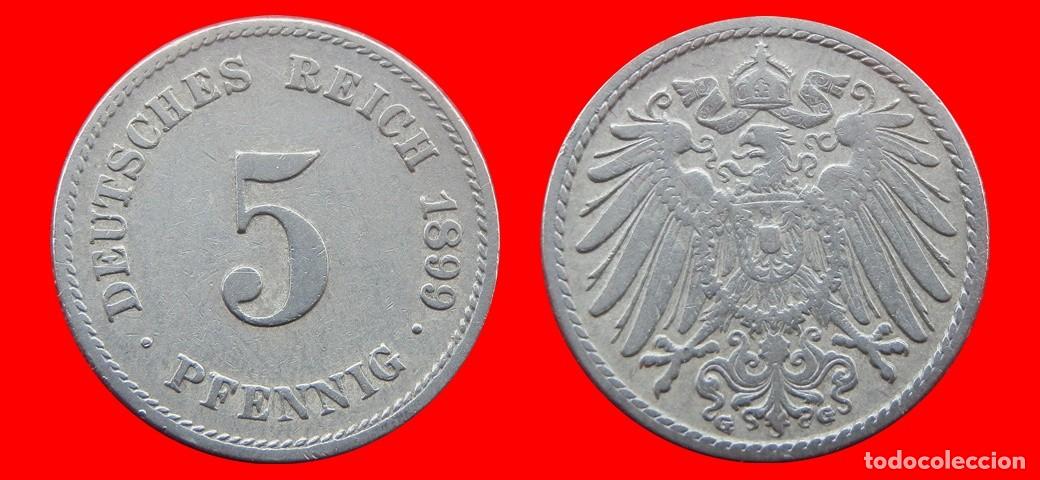Monedas antiguas de Europa: 5 PFENNIG 1899G IMPERIO ALEMANIA-139655