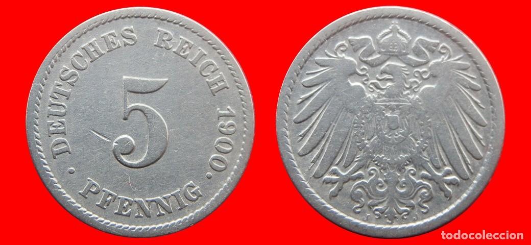 Monedas antiguas de Europa: 5 PFENNIG 1900J IMPERIO ALEMANIA-139657