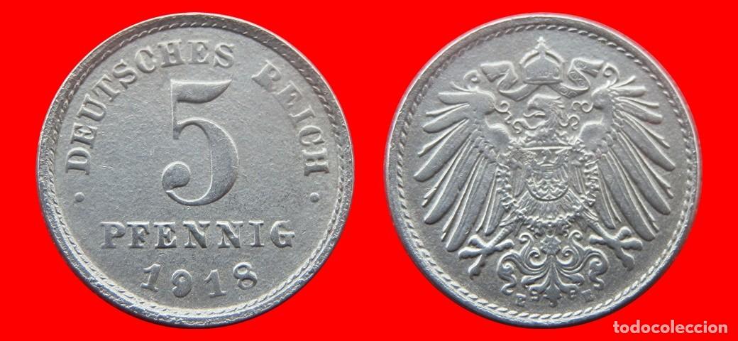 Monedas antiguas de Europa: 5 PFENNIG 1918E HIERRO IMPERIO ALEMANIA-139665