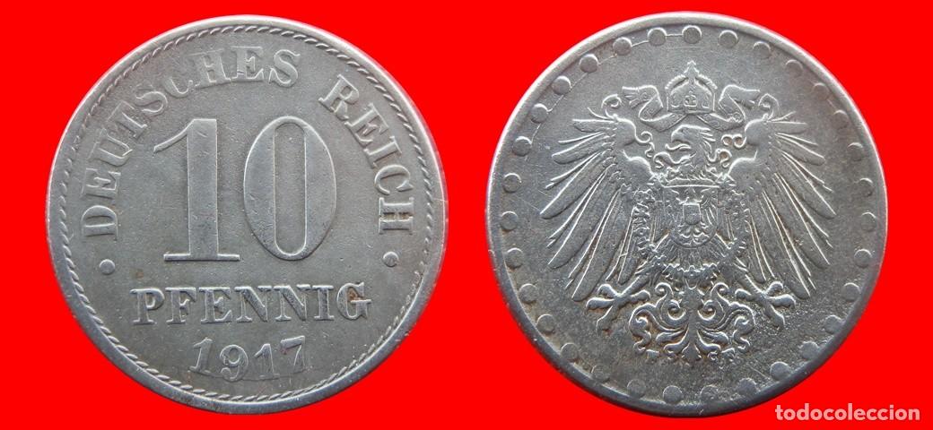 Monedas antiguas de Europa: 10 PFENNIG 1917F HIERRO IMPERIO ALEMANIA-139671